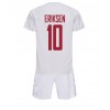 Baby Fußballbekleidung Dänemark Christian Eriksen #10 Auswärtstrikot WM 2022 Kurzarm (+ kurze hosen)